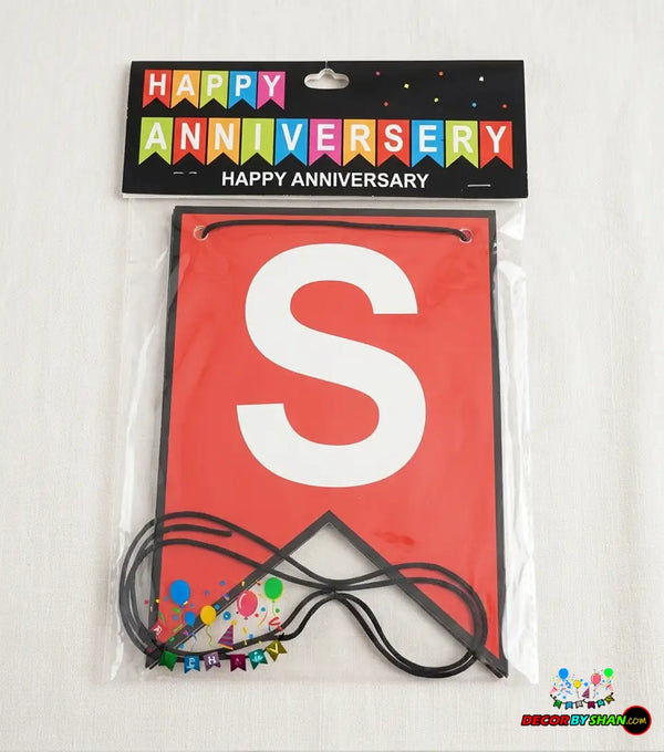 Happy Anniversary Letter Banners