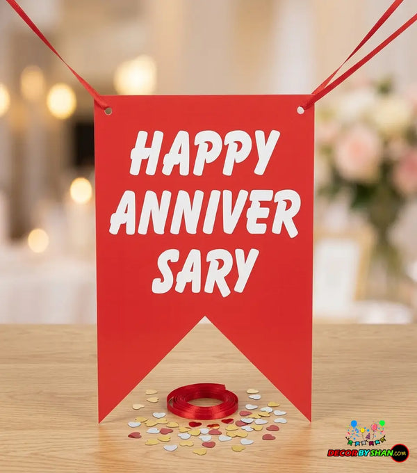 Happy Anniversary Letter Banners