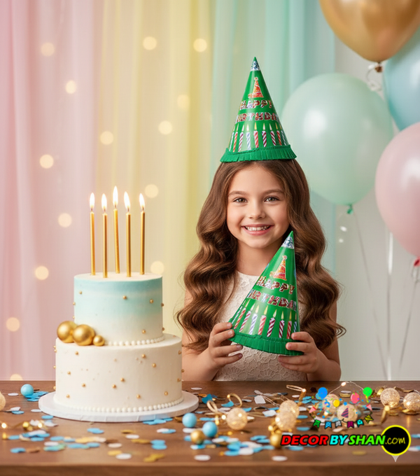 Lace Birthday Cap 24cm Medium