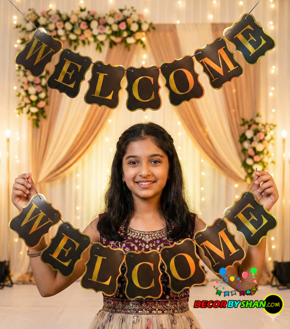 Welcome Letter Banners – Decor by Shan
