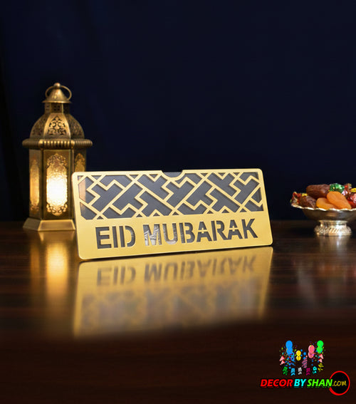 Luxury Laser-Cut Golden Acrylic Eidi Envelope – 